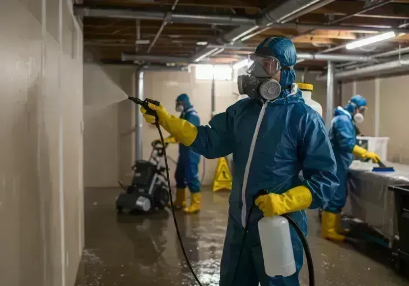 Basement Sanitization and Antimicrobial Treatment process in Orchard Mesa, CO