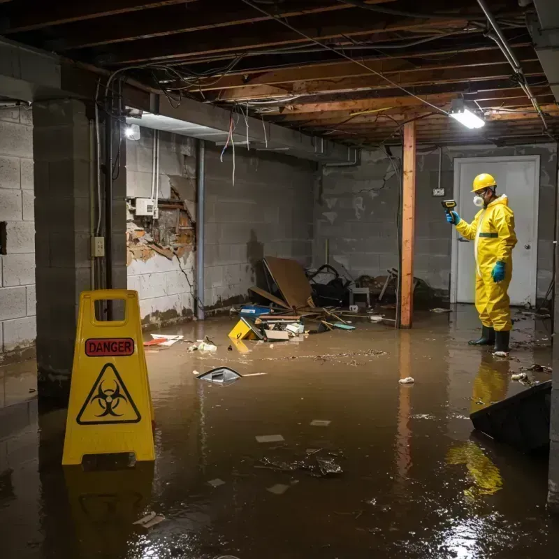 Flooded Basement Electrical Hazard in Orchard Mesa, CO Property